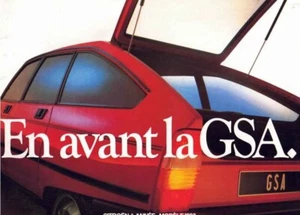 Catalogue brochure Citroën GSA 07/1982 France - Imagen 1 de 2