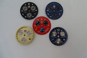 Cronógrafo Tag Heuer Profesional 1/10 200 m lote de 5 esferas nuevo antiguo vintage - Imagen 1 de 14
