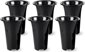 6 Pack Orchid Pot with Drainage Holes, 6/7/8 Inches Orchid Planters, Plastic Pla - Picture 1 of 7