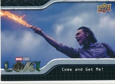 #72 COME AND GET ME 2023 Upper Deck Marvel Loki TOM HIDDLESTON