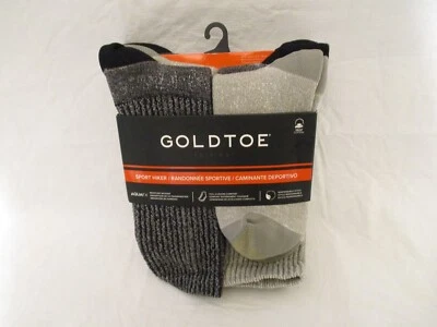 Paquete de 6 calcetines deportivos de excursionista Goldtoe para hombre (talla 6-12) E6260 Foto 1 de 3
