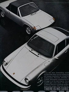 1974 Porsche 911 914 2.0 Vintage Silver Original Print Ad 8.5 x 11" - Picture 1 of 3