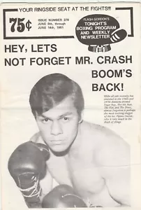 FLASH GORDON's TONIGHT's BOXING PROGRAM JOSE "PIPINO" CUEVAS ISSUE #379 6-8-81 - Picture 1 of 2