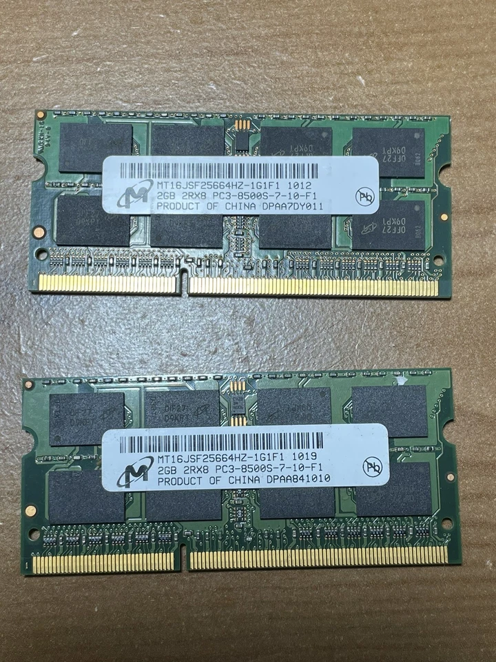4GB ( 2 X 2GB ) PC3-8500 (DDR3-1066), DDR3 SDRAM, 1066 MHz, MacBook Pro, Windows - Image 1 of 1