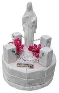 Medjugorje Handmade Stone Our Lady Statue Mother of God Blessed Virgin Mary 4'' - Picture 1 of 7