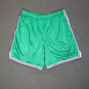 Nike Laufshorts. Grün mit Rosa und Weiß. Größe M. mit Liner - Bild 1 von 7