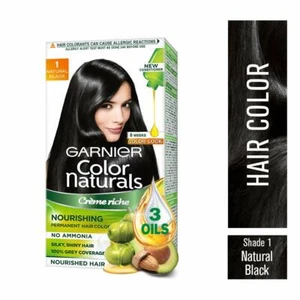 Garnier Naturals Crème Hair Color Shade 1 Natural Black,70ml+60g- - Picture 1 of 1