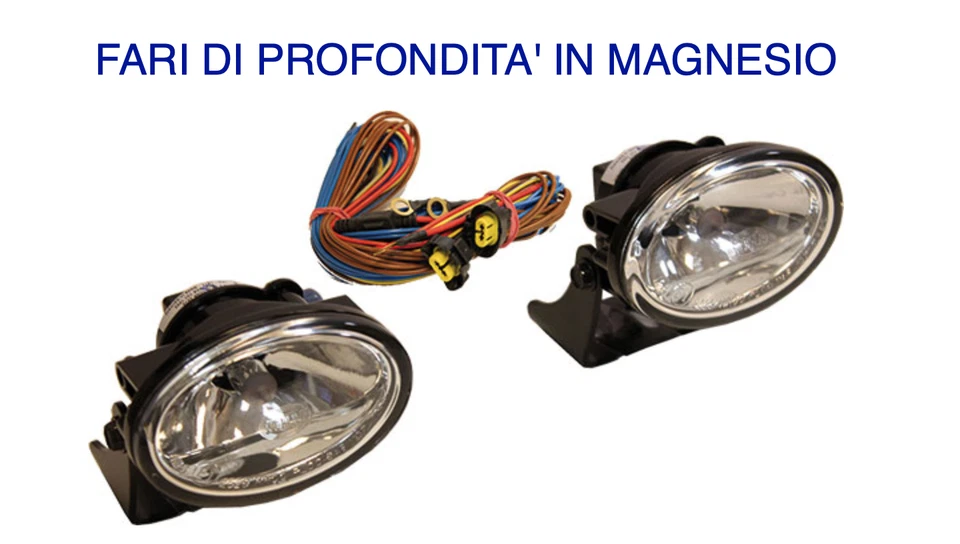 Kit Completo Fari di Profondità in Magnesio + Cablaggi UNIVERSALI Moto Auto ATV - Immagine 1 di 1