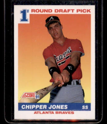 1991 Score #671 Chipper Jones RC (ref 227841) - Image 1 of 2