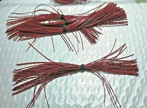 10 RED BAITFISH BANDED SKIRTS FOR SPINNER BAITS, BUZZ BAITS, OR JIG - Picture 1 of 4