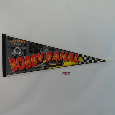 Bobby Rahal 1986 Indy 500 Champion Collection Pennant Indy Winner Cover