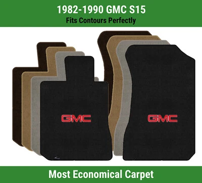 Lloyd Velourtex Front Row Carpet Mats for 1982-1990 GMC S15 w/Red GMC 1 Logo - Image 1 of 4