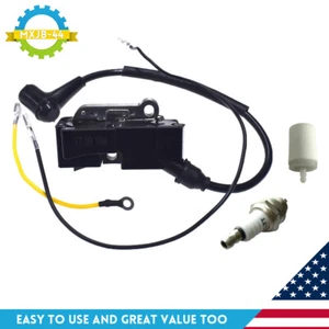 Ignition Coil For Husqvarna 345 350 351 353 Chainsaws Spark Plug Fuel Filter - Picture 1 of 10