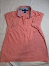 Tommy Hilfiger Mens Polo Shirt Pink Heathered Short Sleeve Buttons Custom Fit XL