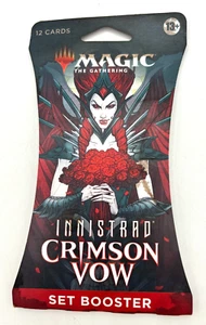Magic The Gathering Innistrad Crimson Vow Set Booster NIP 12 Karten Damaged Packg - Bild 1 von 6