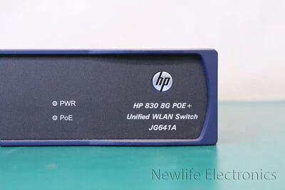 HP JG641-61001 830-8G 8-port POE+ Unified Wired WLAN Switch JG641A - Image 1 of 4