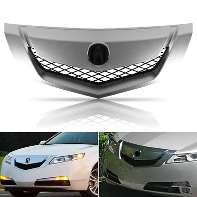Front Grille Fits 2009 2010 2011 Acura TL Grill Front Bumper Upper Grille Chrome Foto 1 de 4