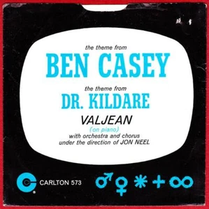 Valjean 45 RPM Picture Sleeve Only 1962 PS - Theme from Ben Casey / Dr. Kildare - Picture 1 of 2