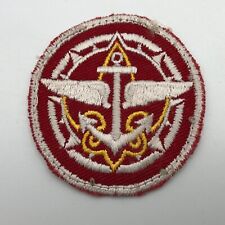 Vintage 2-1/2" Winged Anchor Uniform Patch Military? Nautical? Unsure Awesome R1