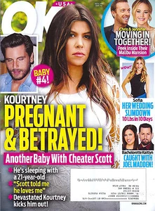 OK! Magazine July 6 2015 Kourtney Kardashian Jennifer Lawrence Salma Hayek - Picture 1 of 3