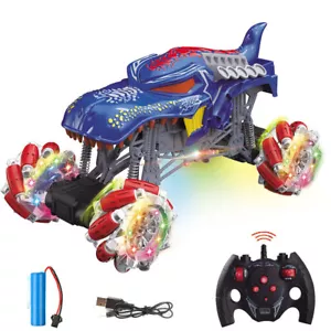 1:16 Kids RC Remote Control 360° Rotating Drift Stunt Car Toy Cool Lights Music - Picture 1 of 13