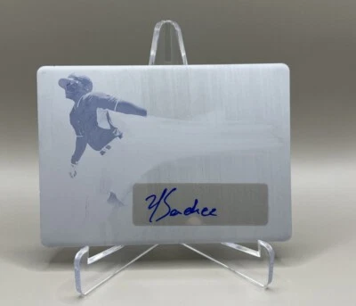 2021 Leaf  Trinity Yolbert Sanchez 1/1 Magenta Printing Plate Auto PA-YS1 - Image 1 of 2