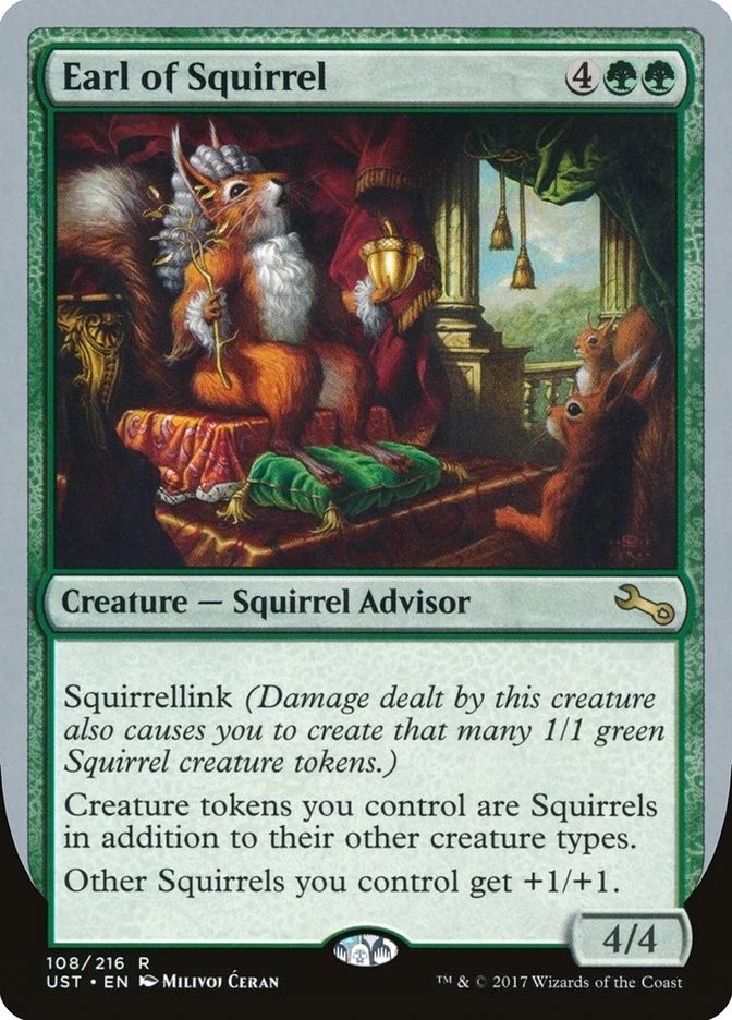 MTG Earl of Squirrel  - Unstable #108 - Image 1 of 1