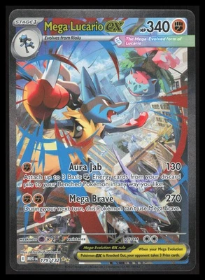 Mega Lucario ex Special Illustration Rare ME01: Mega Evolution 179/132 LP - Image 1 of 2