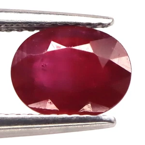 2.50 CT. Heated Red Ruby Madagascar Oval 7 x 9 MM. - Picture 1 of 4