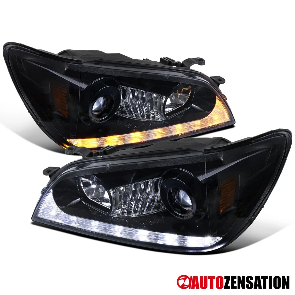 Fit 2001-2005 Lexus IS300 Smoke Black LED Strip Xenon Projector Headlights 01-05 - Изображение 1 из 4