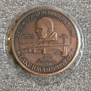 Moneda conmemorativa rotativa 25 aniversario London Bridge Lake Havasu - Imagen 1 de 4