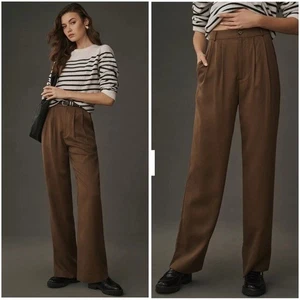 NWOT Reformation Womens Mason Trouser Pants Size 12 High Rise Pleated Office - Picture 1 of 14