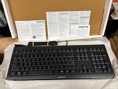 6 Pack Sealed Case CHERRY KC 1000 Keyboards - Black US - Image 1 of 3