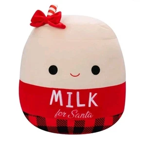 Squishmallows 16 Zoll Alte Milch für Santa Plüsch KellyToy rot weiß Neu mit Etikett - Bild 1 von 6