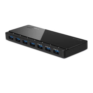 TP-Link UH700 7-portowy hub USB 3.0 z zasilaczem sieciowym i kablem USB 3.0, do - Zdjęcie 1 z 7