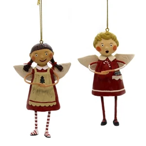 Lori Mitchell Tree Trimming Ornaments Polyresin Set/2 11113 - Picture 1 of 3