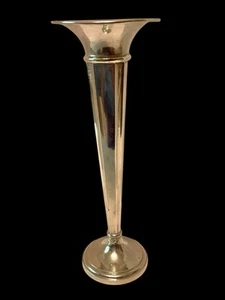 Tall Antique Fradley? 1800s Weighted Vase Sterling Silver Fluted petal mouth G4 - Picture 1 of 6