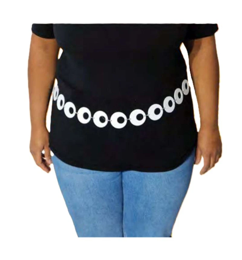 白色 Go Go 皮带 - 迪斯科 - 流行明星 - 服装配件 - 均码 — 第 1/1 张图片