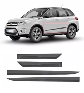 Protezioni porte paracolpi fasce portiere plastica nera per Suzuki Vitara LY - Imagen 1 de 4