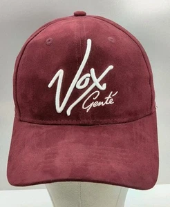 Vox Gente' Burgundy Suede Ball Cap Embroidered. - Picture 1 of 5