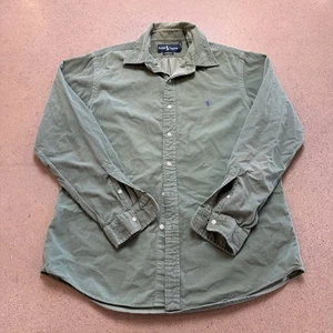 Vintage Polo Ralph Lauren Hemd Herren L Grün Cord Classic Fit Langarm - Bild 1 von 5