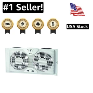 Adjustable 8-Inch Window Fan with One-Touch Control - Versatile Airflow - Picture 1 of 2