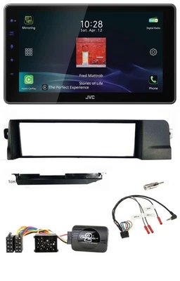 JVC DAB Lenkrad Bluetooth USB Autoradio für BMW 3er E46 98-07 Profi Rundpin - Bild 1 von 4