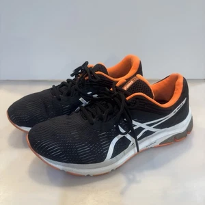 Asics GEL Pulse 11 Sneakers Size:10 Men Running Shoes Black/orange/white - Picture 1 of 10