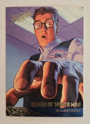 Fleer Ultra Spiderman Milestones, Origin of Spiderman #85, 1995 - Image 1 of 4