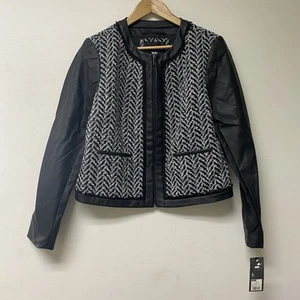 Mossimo Womens Large L Full Zip Jacket Midweight Fushion Coat NWT - Picture 1 of 7