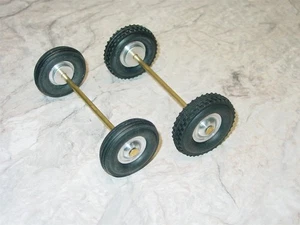 Cox Thimble Drome Champion Pusher Wheel/Tire/Axle Replacement Part Set CHP-1L - Picture 1 of 3