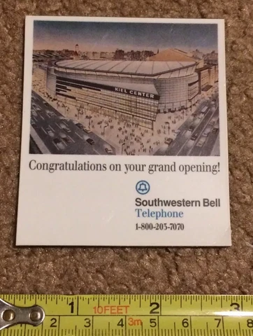 St. Louis Blues Kiel Center Grand Opening Magnet Vintage NHL Hockey Souvenir Cover