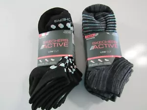 Womens Skechers Active Low Cut 6 Pack Socks 9-11 Nwt - Picture 1 of 8