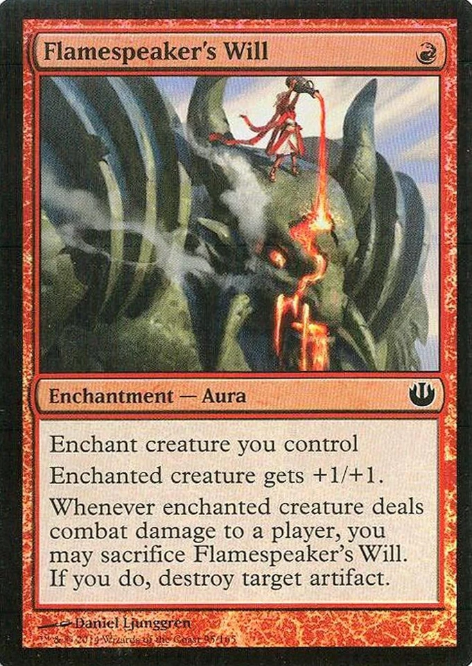 MTG - Journey into Nyx - Flamespeaker's Will - 2X - Foil - NM - Image 1 of 1